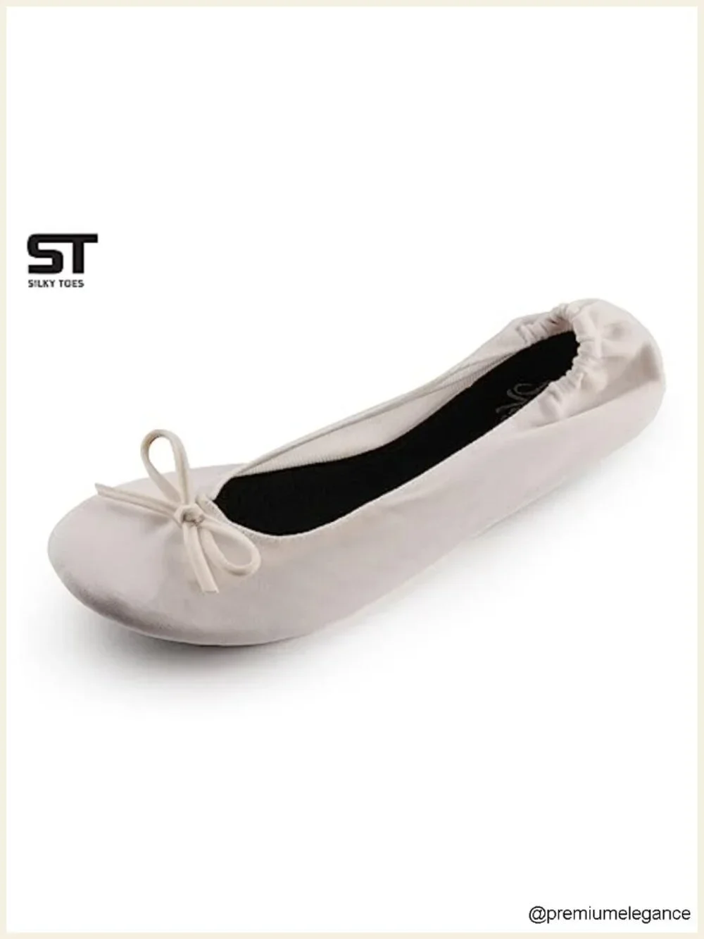 Velvet Foldable Ballet Flats for Women, Portable Travel Shoes, Cushioned